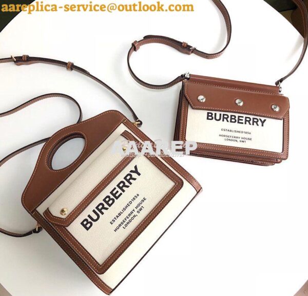 Replica Burberry Horseferry Mini Title Bag with Pocket 80146111 Natura 10