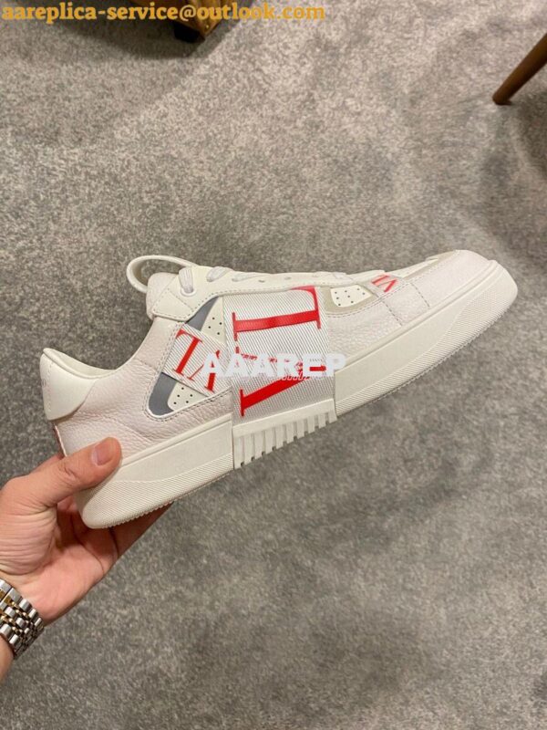 Replica Valentino VL7N Sneaker In Banded Calfskin Leather VW2S0V66 C14 8