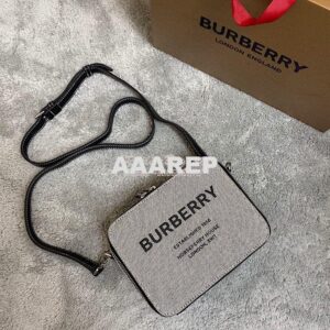 Replica Burberry Horseferry Print Canvas and Leather Crossbody Bag 803