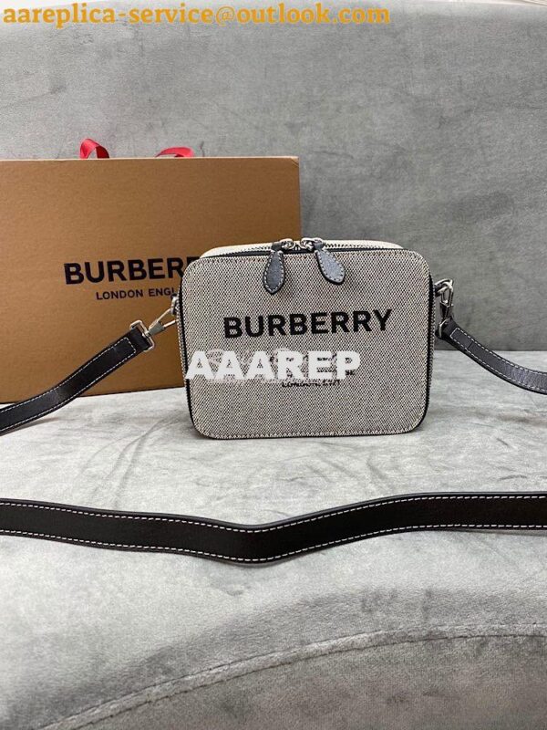 Replica Burberry Horseferry Print Canvas and Leather Crossbody Bag 803 2