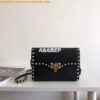 Replica Valentino Small Rockstud Grainy Calfskin Crossbody Bag 0181B B 2