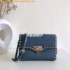 Replica Valentino Small Rockstud Grainy Calfskin Crossbody Bag 0181B B 2