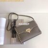 Replica Valentino Small Rockstud Grainy Calfskin Crossbody Bag 0181B N 2