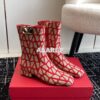 Replica Valentino VLogo Ankle Boot In Toile Iconographe 30mm 2W2S0FT1