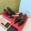 Replica Valentino VLogo Calfskin Slingback Pump 40mm 80mm SW2S0Q70 Blu 2