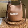 Replica Burberry Leather and Haymarket Check Crossbody Bucket Bag 4057