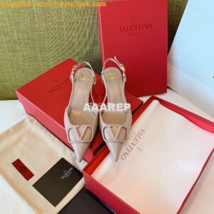 Replica Valentino VLogo Calfskin Slingback Pump 40mm 80mm SW2S0Q70 Pou 2