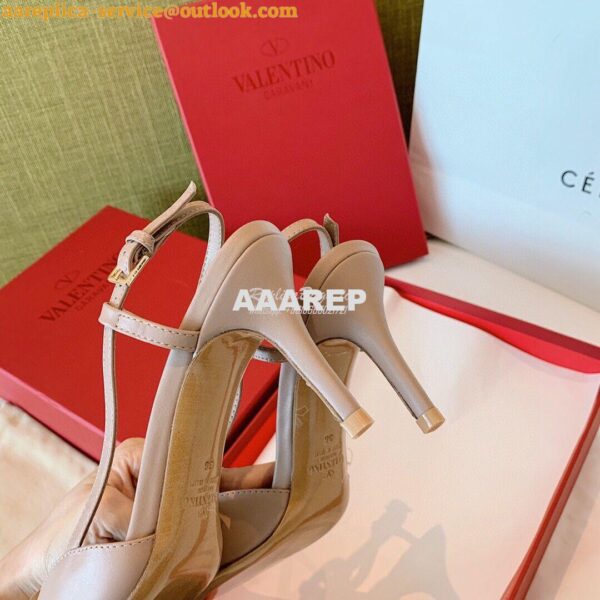 Replica Valentino VLogo Calfskin Slingback Pump 40mm 80mm SW2S0Q70 Pou 14