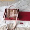 Replica Valentino Small Roman Stud The Handle Bag In Nappa BSF098 Whit 2