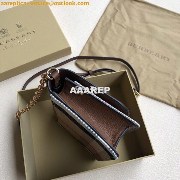 Replica Burberry Leather and House Check Wallet with Detachable Strap 6