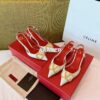 Replica Valentino Gold VLogo Calfskin Slingback Pump 40mm 80mm SW2S0Q7 2