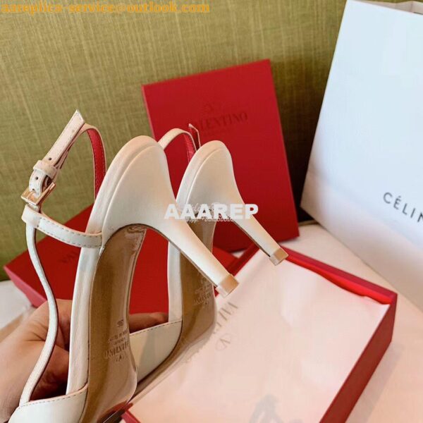 Replica Valentino Gold VLogo Calfskin Slingback Pump 40mm 80mm SW2S0Q7 11