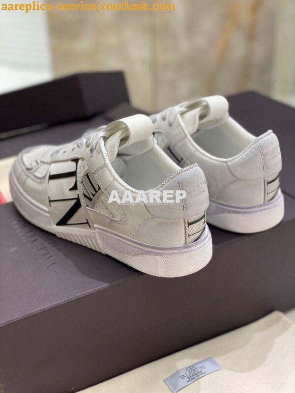 Replica Valentino Low-Top Calfskin VL7N Sneaker With Bands Vintage “Wo 10