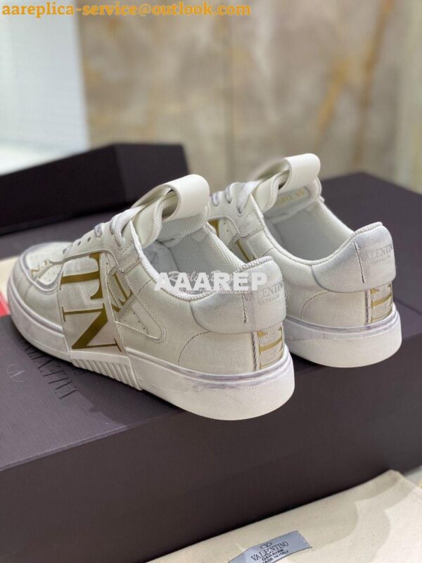 Replica Valentino Low-Top Calfskin VL7N Sneaker With Bands Vintage “Wo 4