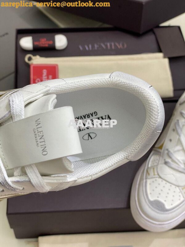 Replica Valentino Low-Top Calfskin VL7N Sneaker With Bands Vintage “Wo 9