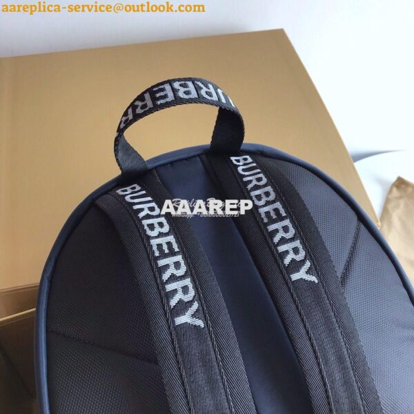 Replica Burberry Logo Print ECONYL® Backpack Navy 5