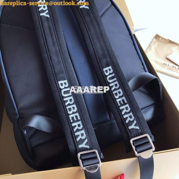 Replica Burberry Logo Print ECONYL® Backpack Navy 6