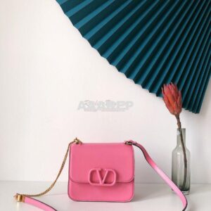 Replica Valentino Small Vsling Shiny Calfskin Shoulder Bag TW2B0F01 Ma