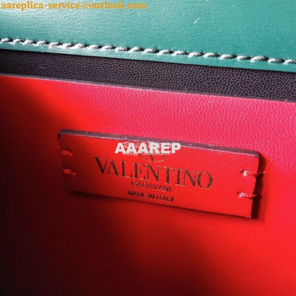 Replica Valentino Small Vsling Shiny Calfskin Shoulder Bag TW2B0F01 Gr 9