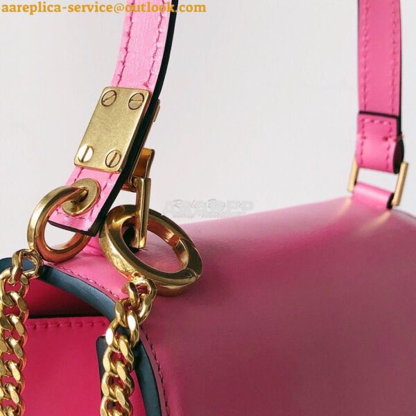 Replica Valentino Small Vsling Shiny Calfskin Shoulder Bag TW2B0F01 Ma 8