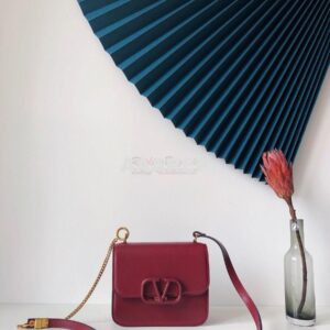 Replica Valentino Small Vsling Shiny Calfskin Shoulder Bag TW2B0F01 Ra