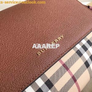 Replica Burberry Loxley Crossbody Bag in Haymarket Brown 2