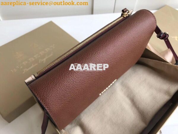 Replica Burberry Loxley Crossbody Bag in Haymarket Brown 3