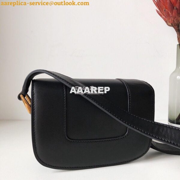 Replica Valentino Supervee Crossbody Calfskin Bag VW2B0G09 Black 12
