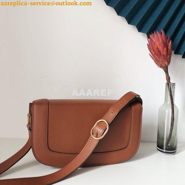 Replica Valentino Supervee Crossbody Calfskin Bag VW2B0G09 Brown 3