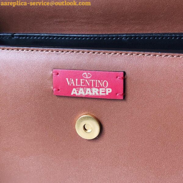 Replica Valentino Supervee Crossbody Calfskin Bag VW2B0G09 Brown 5