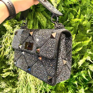 Replica Valentino V0082 Vsling Mini Bag With Sparkling Embroidery Black