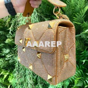 Replica Valentino V0082 Vsling Mini Bag With Sparkling Embroidery Gold 2