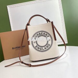 Replica Burberry Small Canvas Peggy Bucket Bag 80229491 2