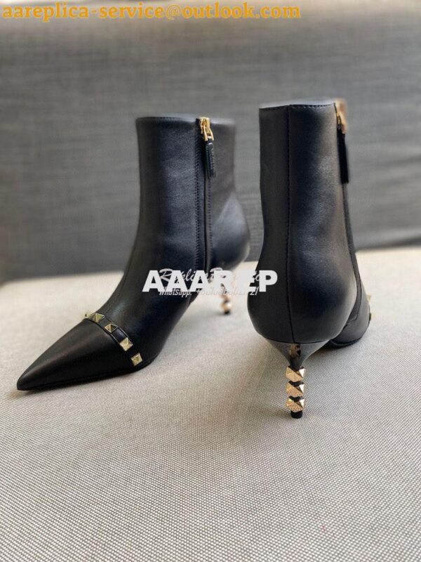 Replica Valentino Rockstud Kidskin Ankle Boot With Sculpted Heel 70mm 7