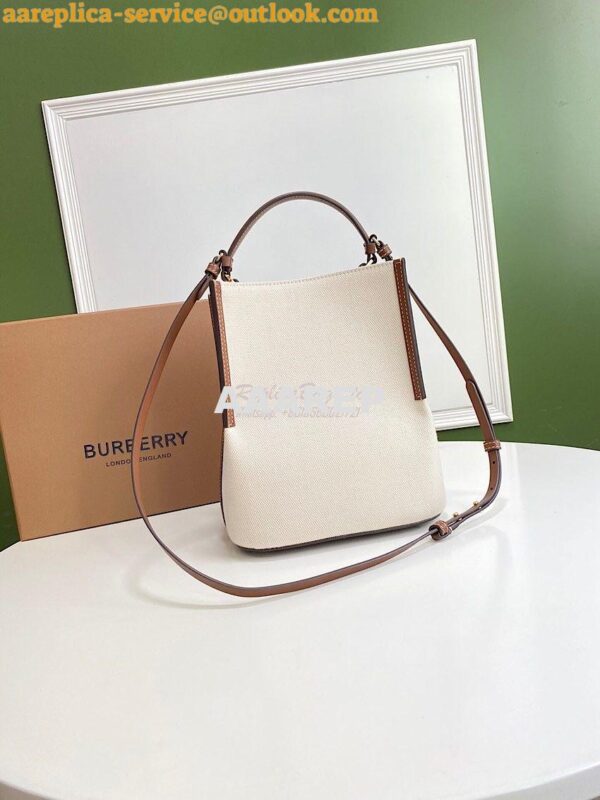 Replica Burberry Small Canvas Peggy Bucket Bag 80229491 14