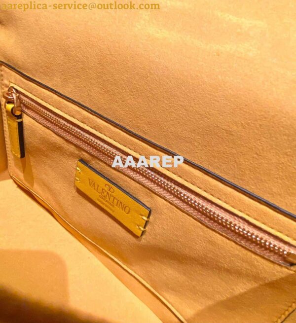 Replica Valentino V0082 Vsling Mini Bag With Sparkling Embroidery Yellow 7