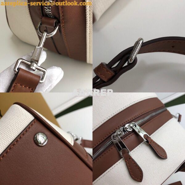 Replica Burberry Small Horseferry Print Canvas Cube Bag 10