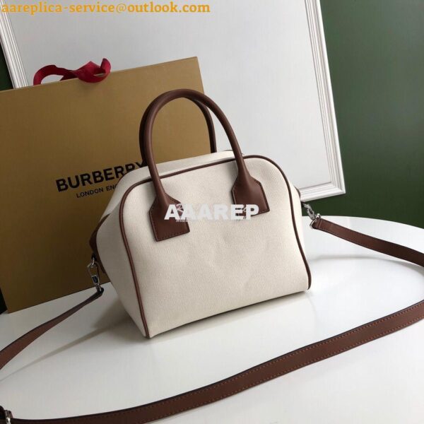 Replica Burberry Small Horseferry Print Canvas Cube Bag 14