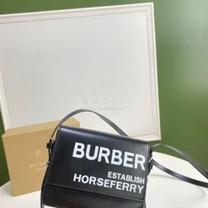 Replica Burberry Small Horseferry Print Coated Canvas Grace Bag 802609 2