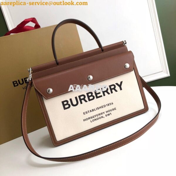 Replica Burberry Small Horseferry Print Title Bag with Pocket Detail 8 4