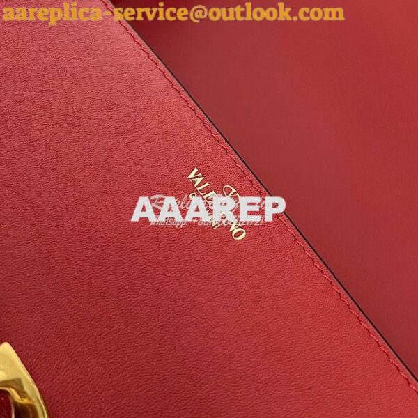 Replica Valentino VLogo Chain Calfskin Shoulder Bag 1W2B0K Red 16