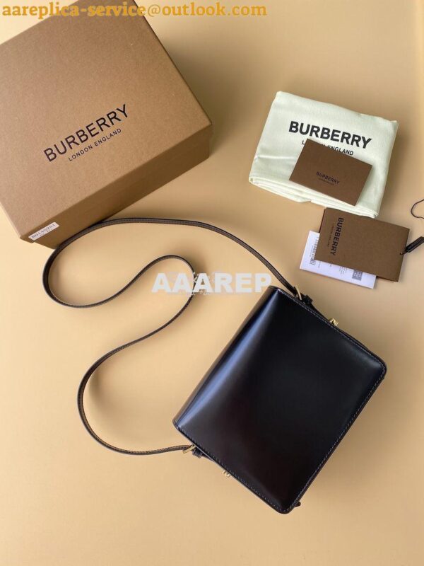 Replica Burberry Small Leather Grace Bag 595155 Black 11