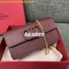 Replica Valentino VLogo Signature Grainy Calfskin Wallet With Chain 5W 2