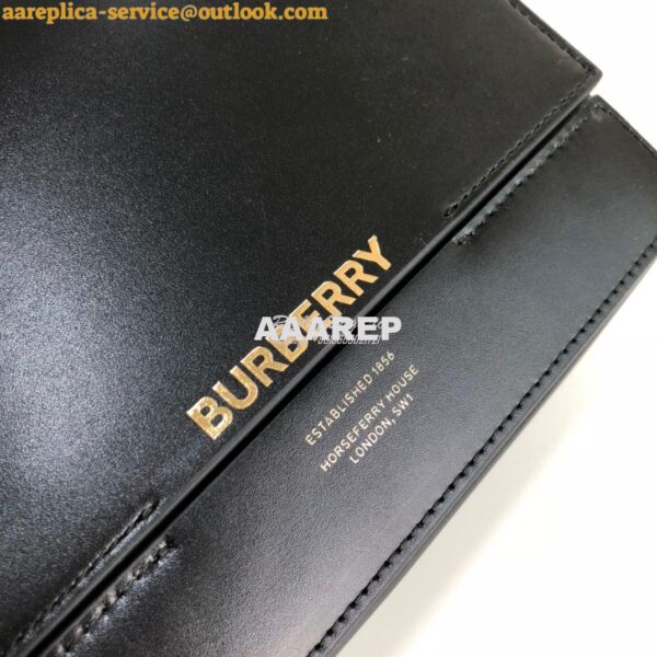 Replica Burberry Small Leather Grace Bag 80119721 Black 5