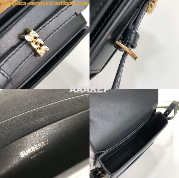 Replica Burberry Small Leather Grace Bag 80119721 Black 9