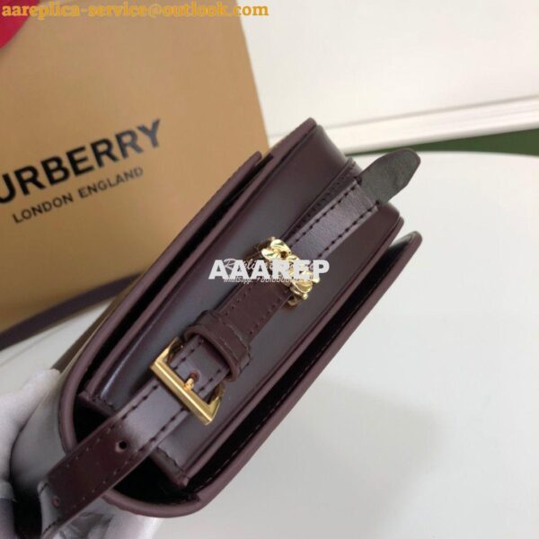 Replica Burberry Small Leather Grace Bag 80119721 Oxblood 5