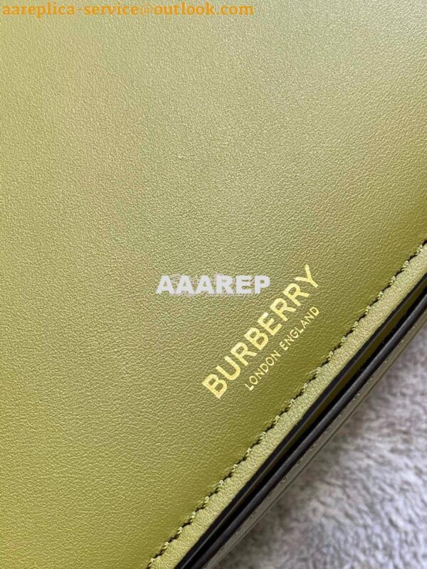 Replica Burberry Small Leather Olympia Bag 80363811 Juniper Green 4