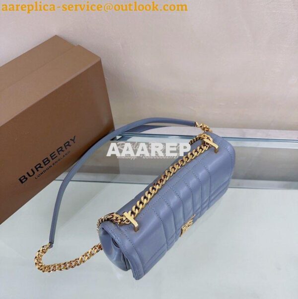 Replica Burberry Small Lola Bag Lambskin 80704951 Cloud Grey 7