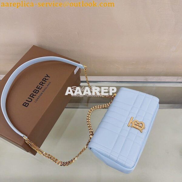 Replica Burberry Small Lola Bag Lambskin 80704951 Pale Blue 5