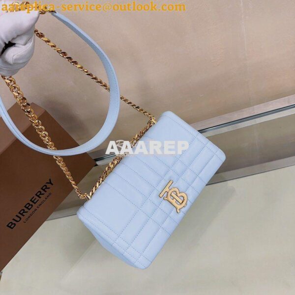 Replica Burberry Small Lola Bag Lambskin 80704951 Pale Blue 8